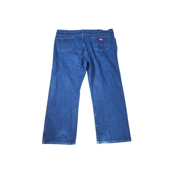Dickies Men’s 48x28.5 Blue Denim Jeans – Relaxed Fit Workwear Straight Leg - Picture 5 of 10